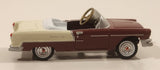 Gearbox Limited Edition 1955 Chevy Belair Pedal Car Dark Red and Cream 4" Die Cast Toy Car Vehicle