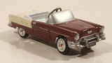 Gearbox Limited Edition 1955 Chevy Belair Pedal Car Dark Red and Cream 4" Die Cast Toy Car Vehicle
