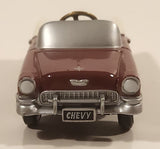 Gearbox Limited Edition 1955 Chevy Belair Pedal Car Dark Red and Cream 4" Die Cast Toy Car Vehicle