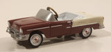 Gearbox Limited Edition 1955 Chevy Belair Pedal Car Dark Red and Cream 4" Die Cast Toy Car Vehicle