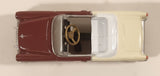 Gearbox Limited Edition 1955 Chevy Belair Pedal Car Dark Red and Cream 4" Die Cast Toy Car Vehicle