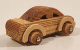 Wood Sedan 4 1/4" Long Toy Car Vehicle