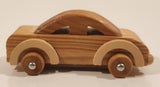 Wood Sedan 4 1/4" Long Toy Car Vehicle