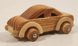 Wood Sedan 4 1/4" Long Toy Car Vehicle