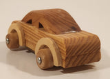 Wood Sedan 4 1/4" Long Toy Car Vehicle