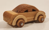 Wood Sedan 4 1/4" Long Toy Car Vehicle