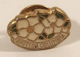 British Columbia Dogwood Flower Themed 1/2" x 3/4" Enamel Metal Pin