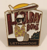 Lethbridge Holiday Bowl Enamel Metal Lapel Pin