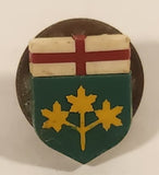 Ontario Canada Provincial Coat of Arms Crest Plastic Lapel Pin