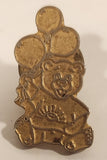 BCCH British Columbia Children's Hospital Foundation Teddy Bear with Balloons 3/4" x 1" Gold Tone Metal Lapel Pin