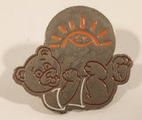 British Columbia Children's Hospital Foundation Brown Teddy Bear Laying Under The Sun 7/8" x 1" Enamel Metal Lapel Pin