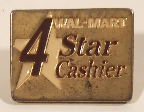 Walmart 4 Star Cashier Enamel Metal Lapel Pin