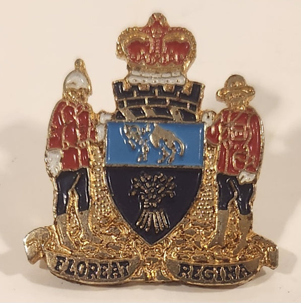 RCMP Royal Canadian Mounted Police Floreat Regina Enamel Metal Lapel Pin