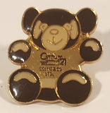 Century 21 Collie & Co. Ltd. Brown Teddy Bear Enamel Metal Lapel Pin