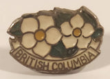 British Columbia Dogwood Flower Themed 1/2" x 3/4" Enamel Metal Pin