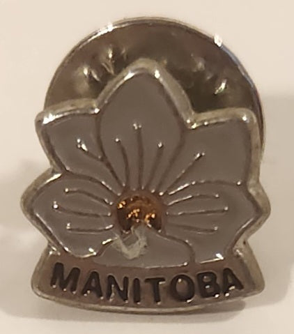Manitoba Prairie Crocus Enamel Metal Lapel Pin