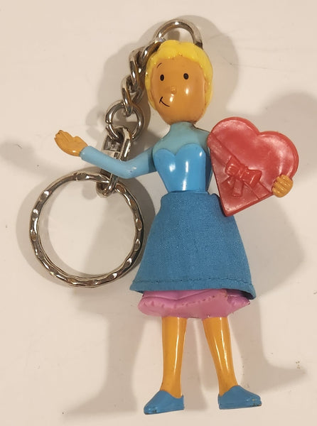 1999 McDonald's BVHE Doug's 1st Movie Patti Mayonnaise Holding Heart 4" PVC Toy Figure Key Chain