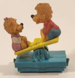 1994 McDonald's S & J Berenstain The Berenstain Bears Brother and Sister Bear See Saw Plastic Toy Figure