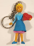 1999 McDonald's BVHE Doug's 1st Movie Patti Mayonnaise Holding Heart 4" PVC Toy Figure Key Chain