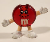 1992 M&Ms Clear Red 1 5/8" Tall Plastic Toy Figure