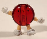 1992 M&Ms Clear Red 1 5/8" Tall Plastic Toy Figure