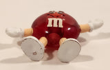 1992 M&Ms Clear Red 1 5/8" Tall Plastic Toy Figure
