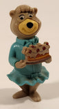 1995/96 Kinder Surprise Yogi Bear Cindy Bear with Cake 1 7/8" Toy Figure