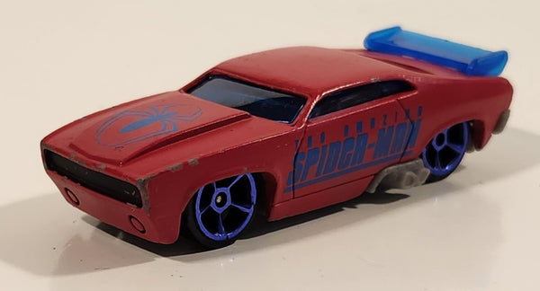 2007 Maisto Marvel The Amazing Spider-Man Red Die Cast Toy Car Vehicle