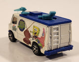 2006 Matchbox Nickelodeon SpongeBob Squarepants Bikini Bottom News TV News Truck Van News 12 Live White and Blue Die Cast Toy Car Vehicle