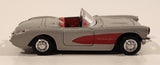 1999 New Ray 1957 Chevrolet Corvette Convertible Silver 1/43 Scale Die Cast Toy Car Vehicle