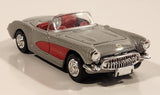 1999 New Ray 1957 Chevrolet Corvette Convertible Silver 1/43 Scale Die Cast Toy Car Vehicle