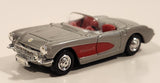 1999 New Ray 1957 Chevrolet Corvette Convertible Silver 1/43 Scale Die Cast Toy Car Vehicle