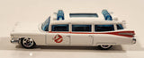 2010 Hot Wheels HW Premiere Ghostbusters Ecto-1 White Die Cast Toy Car Vehicle
