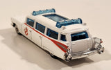 2010 Hot Wheels HW Premiere Ghostbusters Ecto-1 White Die Cast Toy Car Vehicle