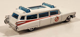 2010 Hot Wheels HW Premiere Ghostbusters Ecto-1 White Die Cast Toy Car Vehicle