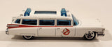 2010 Hot Wheels HW Premiere Ghostbusters Ecto-1 White Die Cast Toy Car Vehicle