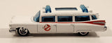 2010 Hot Wheels HW Premiere Ghostbusters Ecto-1 White Die Cast Toy Car Vehicle