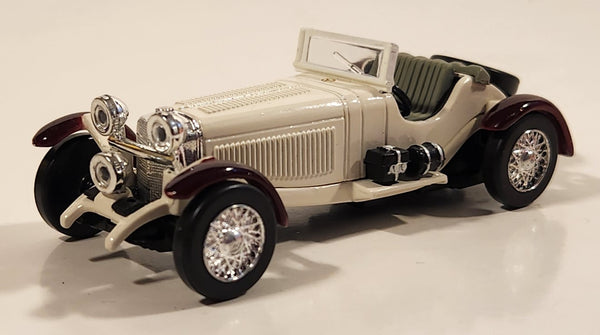 2000 New Ray 1931 Mercedes SSKL Mille Miglia R. Caracciola White 1/43 Scale Die Cast Toy Car Vehicle