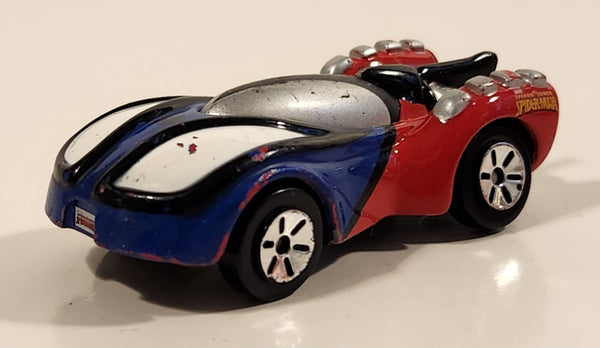 2011 Maisto Marvel Velocidad Spiderman Blue Red Die Cast Toy Superhero Car Vehicle