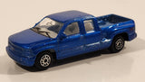 Welly No. 2048 Chevrolet Silverado Pickup Truck Blue Die Cast Toy Car Vehicle