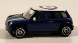 RealToy BMW New Mini Cooper Target Bullseye Dark Blue 1/56 Scale Die Cast Toy Car Vehicle