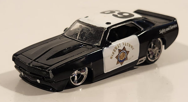 2005 Jada Toys Dub City Bigtime Muscle '69 Chevy Camaro Police Highway Patrol Black 1:64 Scale Die Cast Toy Car Vehicle