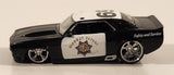 2005 Jada Toys Dub City Bigtime Muscle '69 Chevy Camaro Police Highway Patrol Black 1:64 Scale Die Cast Toy Car Vehicle