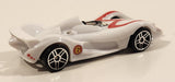 2008 Hot Wheels Speed Racer Movie Mach 6 White Plastic Die Cast Toy Car Vehicle PR5