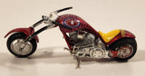 2005 Maisto Marvel Heroes Motorcycle Collection Spider-Man Motorcycle Red Die Cast Toy Vehicle