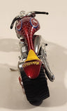 2005 Maisto Marvel Heroes Motorcycle Collection Spider-Man Motorcycle Red Die Cast Toy Vehicle