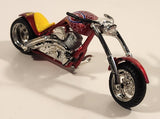 2005 Maisto Marvel Heroes Motorcycle Collection Spider-Man Motorcycle Red Die Cast Toy Vehicle