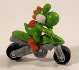 2014 McDonald's Nintendo Switch Mario Kart 8 Deluxe Yoshi Grey Plastic Toy Motorcycle Bike Vehicle