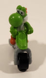 2014 McDonald's Nintendo Switch Mario Kart 8 Deluxe Yoshi Grey Plastic Toy Motorcycle Bike Vehicle