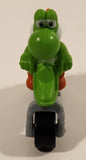2014 McDonald's Nintendo Switch Mario Kart 8 Deluxe Yoshi Grey Plastic Toy Motorcycle Bike Vehicle